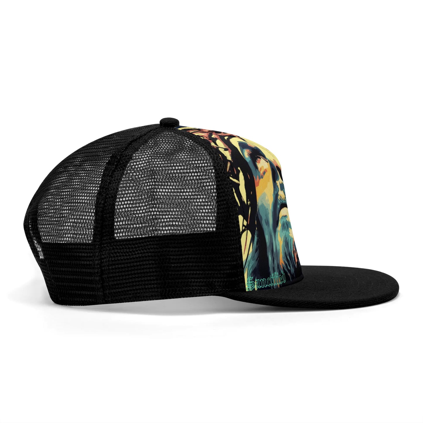 KING JESUS- Front Printing Adjustable Snapback Trucker Hat, Free Shipping