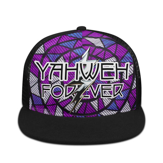 YAHWEH FOREVER- Front Printing Adjustable Snapback Trucker Hat, Free Shipping
