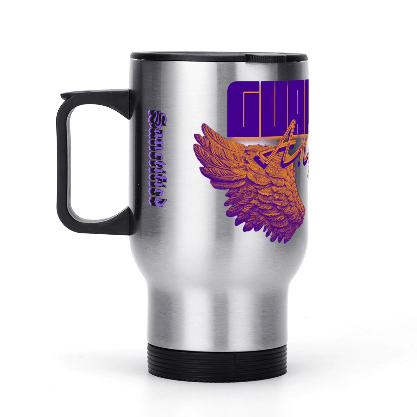 Guardian Angel- Stainless Steel Travel Coffee Mug (14 oz)