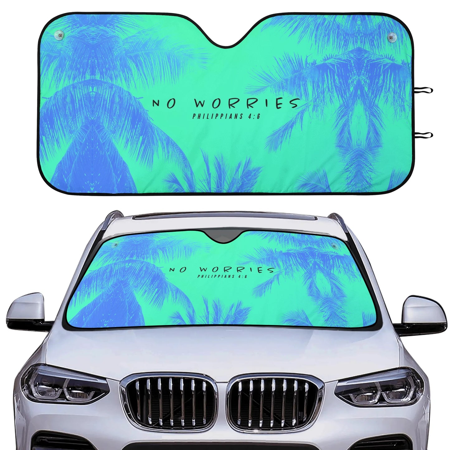 NO WORRIES- Car Sunshade