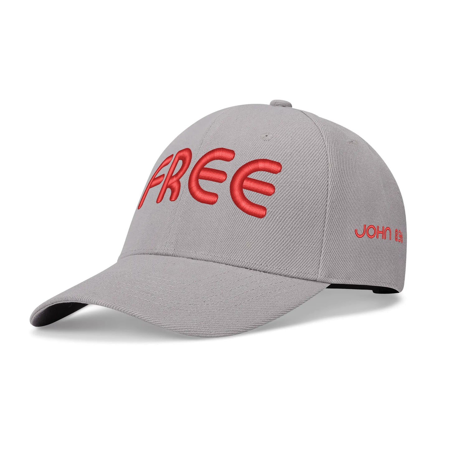 FREE INDEED- Four Sides Embroidered Adjustable Flat Baseball Cap, FREE SHIPPING