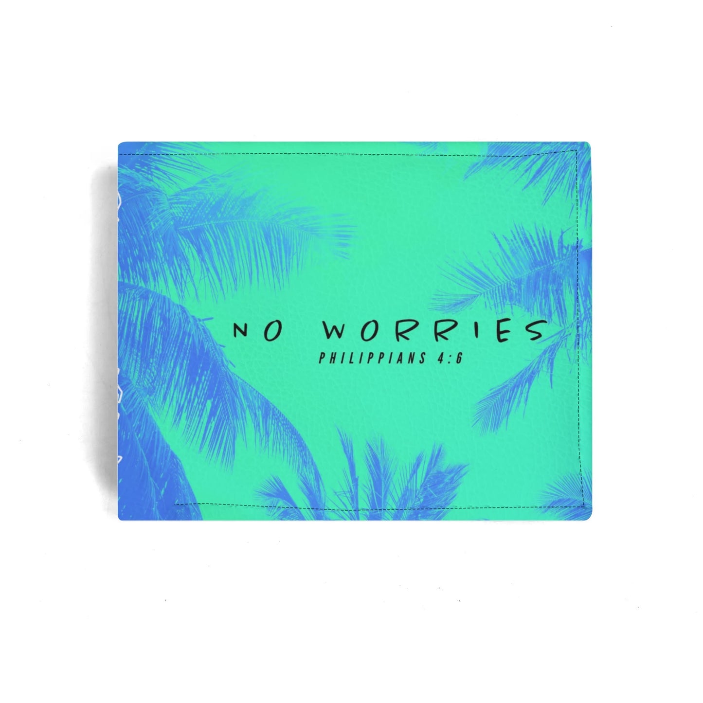 NO WORRIES- PU Leather Wallet Paper Folded Wallet, FREE SHIPPING