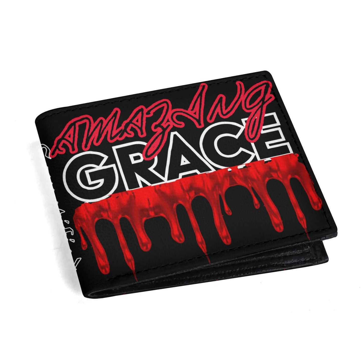 AMAZING GRACE- PU Leather Wallet Paper Folded Wallet, FREE SHIPPING