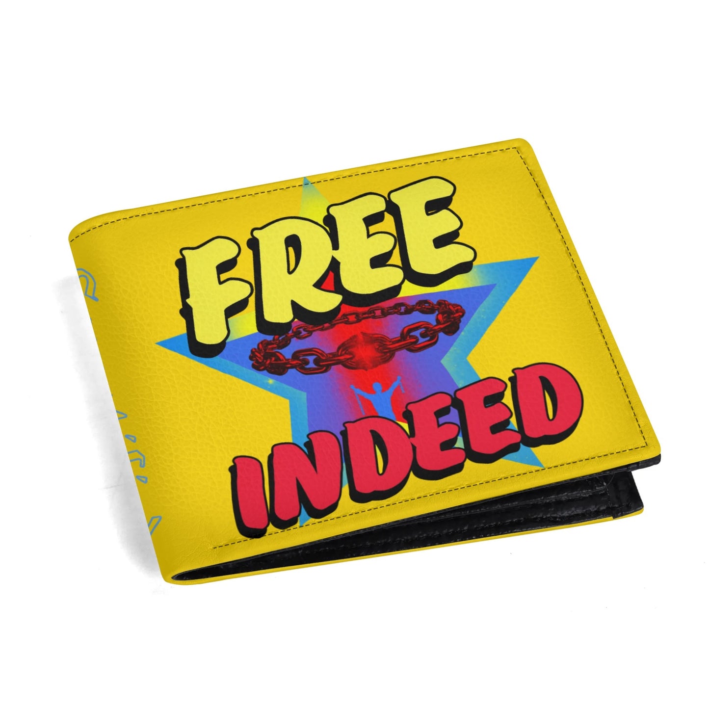 FREE INDEED-  PU Leather Wallet Paper Folded Wallet, FREE SHIPPING