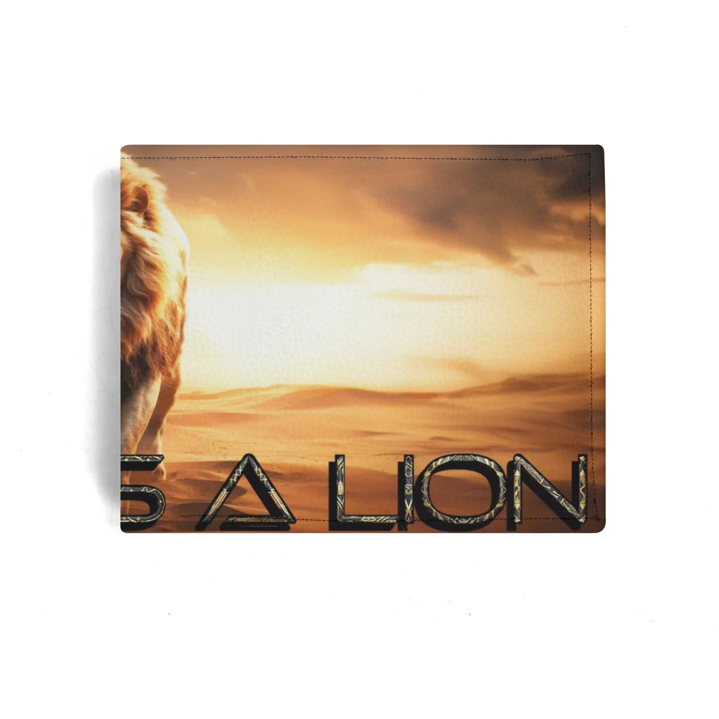 BOLD AS A LION- Mens Minimalist PU Leather Wallet Paper Folded Wallet, FREE SHIPPING