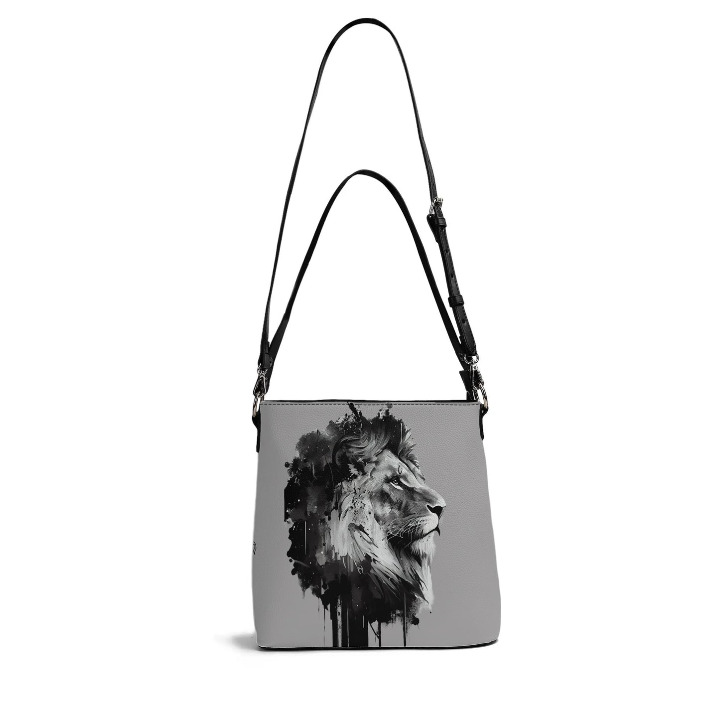 BOLD AS A LION- Womens PU Bucket Bag Shoulder Bag