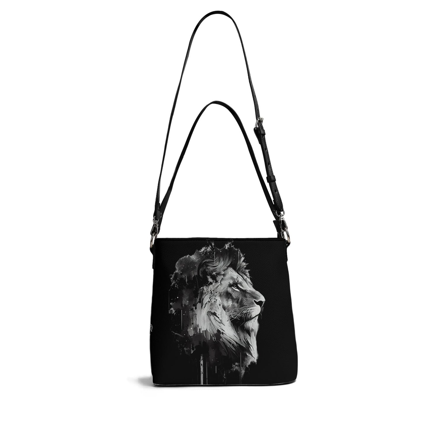 BOLD AS A LION- Womens PU Bucket Bag Shoulder Bag