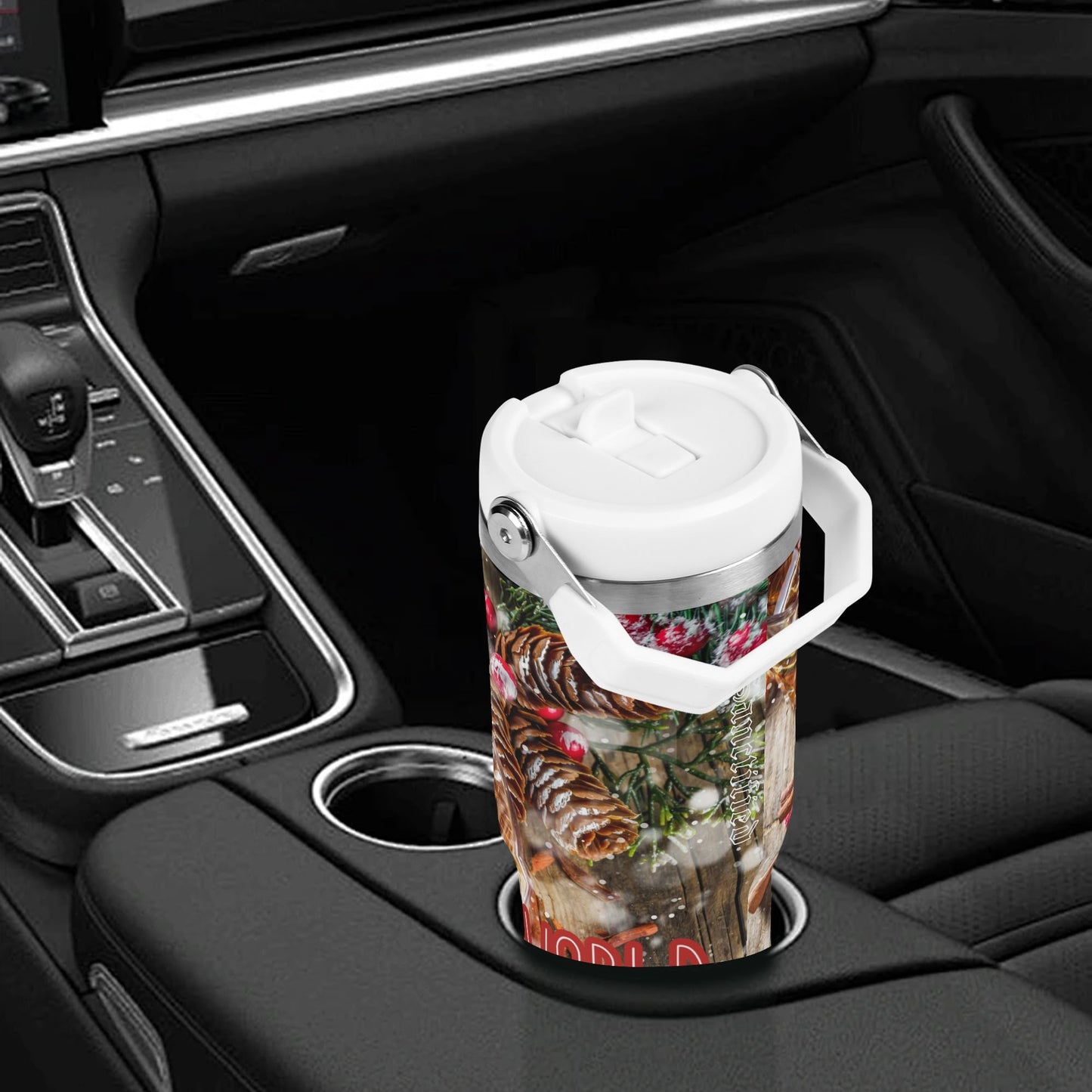 JOY TO THE WORLD- 30oz Stainless Steel Tumblers Coffe Cup Suitable for Vehicle Cup Holders