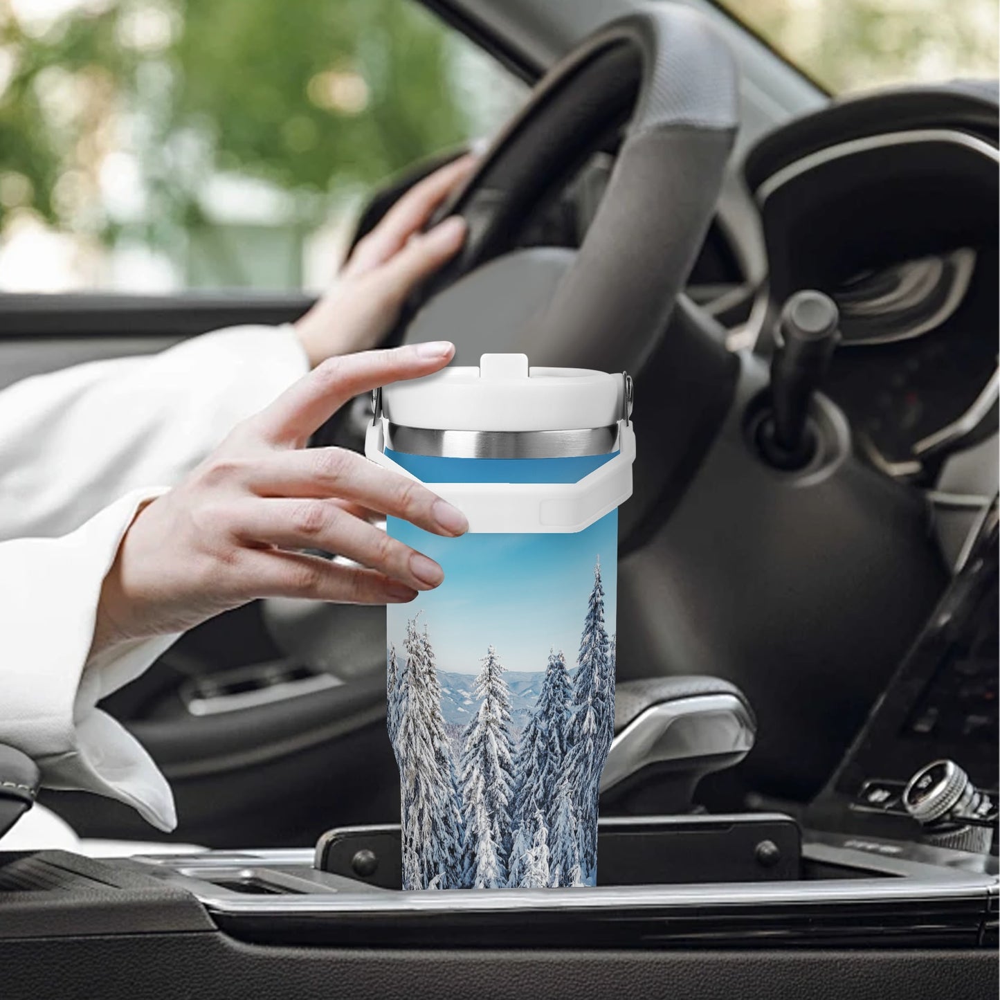 LET IT SNOW- 30oz Stainless Steel Tumblers Coffe Cup Suitable for Vehicle Cup Holders