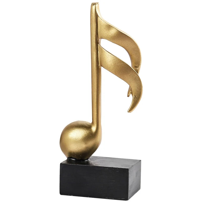 Golden Musical Note Figurine