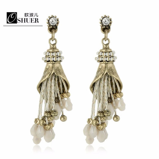 Handmade Crystal Beads Earrings