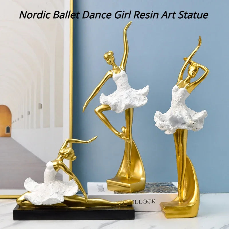 Resin Ballerina Statue Sculpture