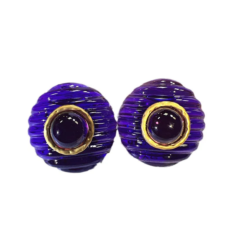 Retro Purple Resin Jewelry