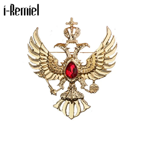 Crystal Eagle Brooches