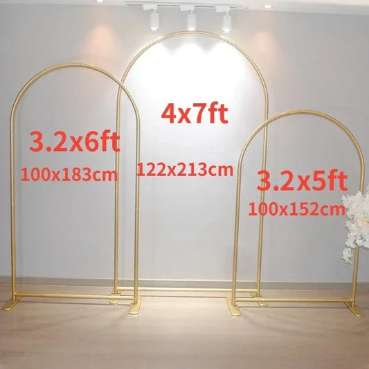 Gold Arched Backdrop Stand