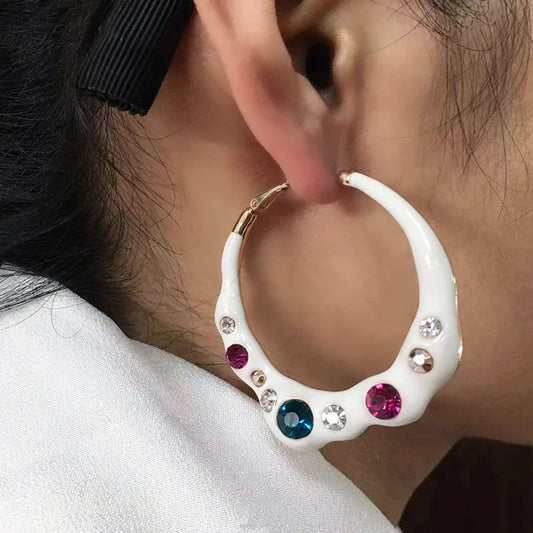 French style glazed earring