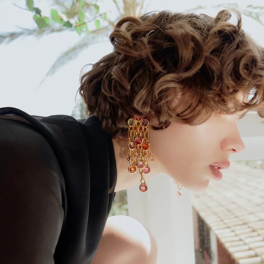 Bohemian Beaded Earrings For Women Handmade Long Tassel Drop Earrings Colorful Statement Boho Jewelry