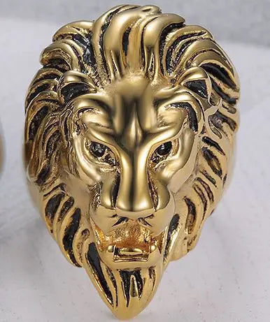 Stainless Steel Lion Rings