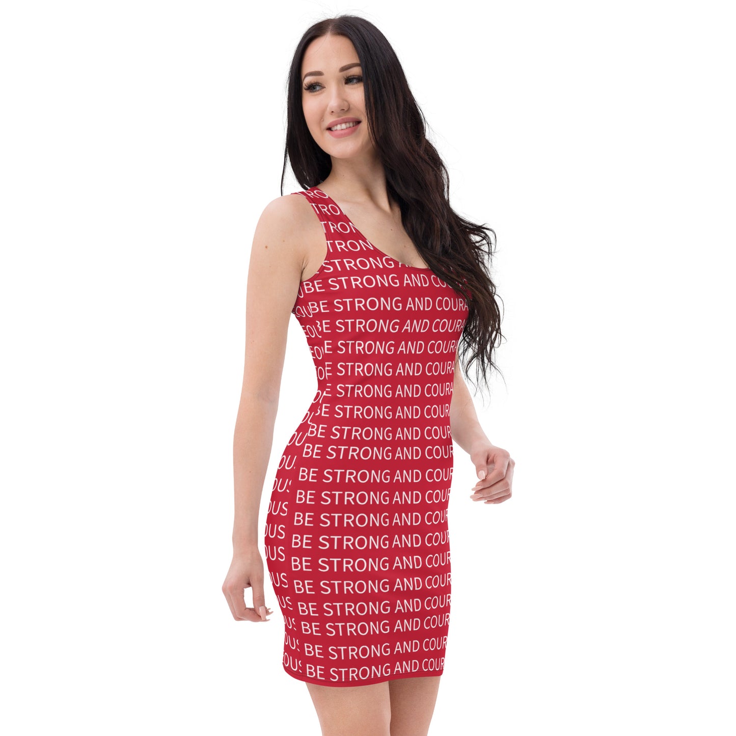 BE STRONG AND COURAGEOUS- Bodycon dress