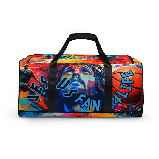 Jesus Fan 4Life- Basketball Duffle bag