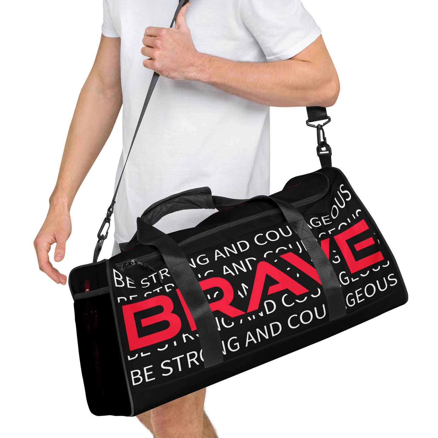Be Strong and Courageous- Duffle bag