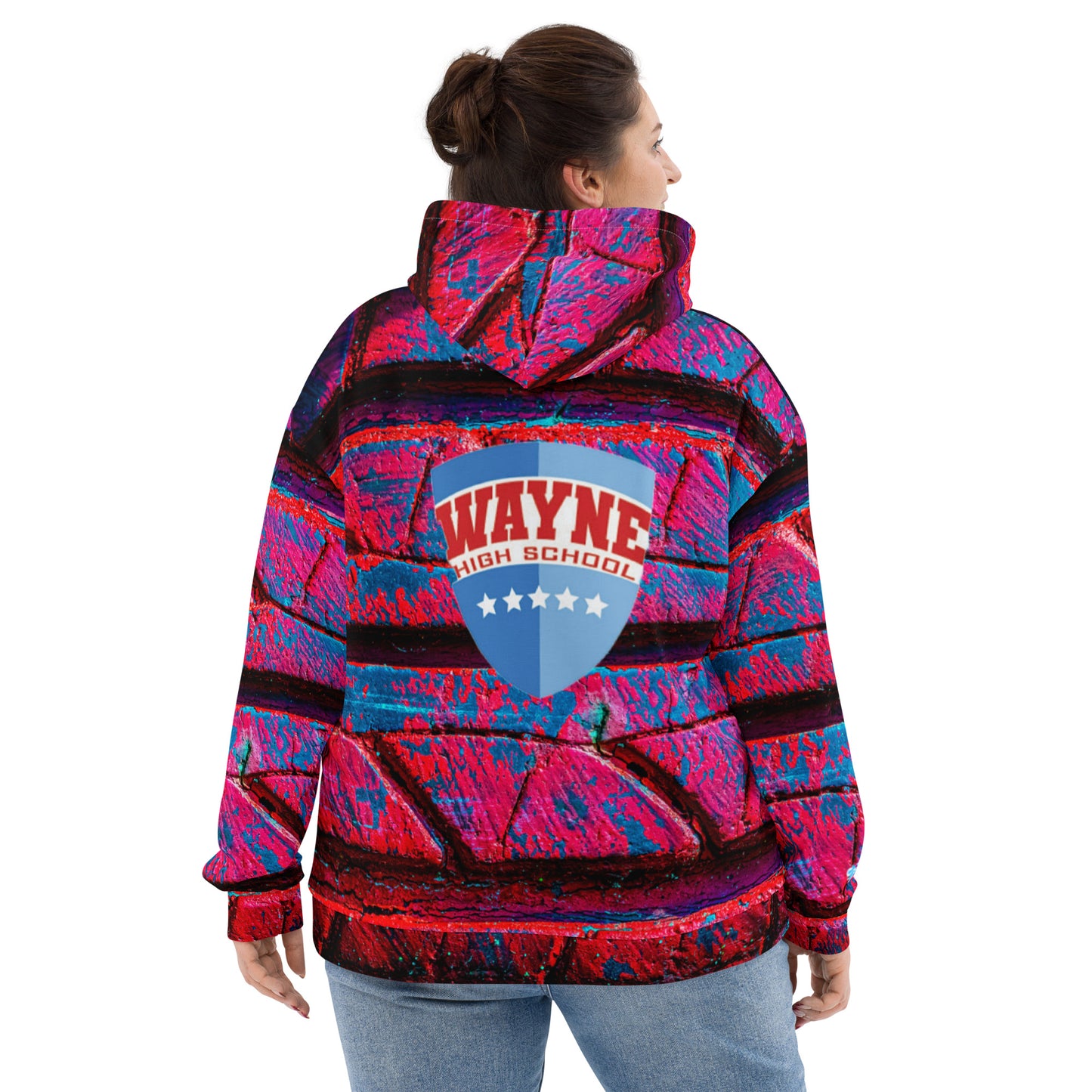 Wayne H.S. All-Over Print Unisex Hoodie