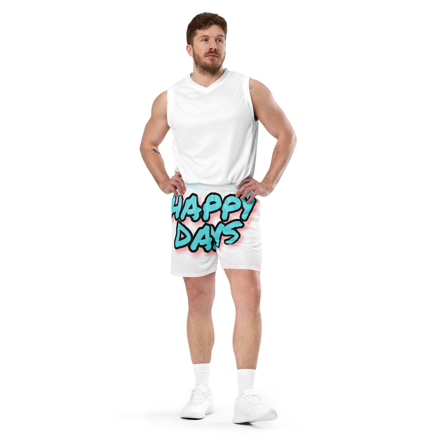 HAPPY DAYS- Unisex mesh shorts