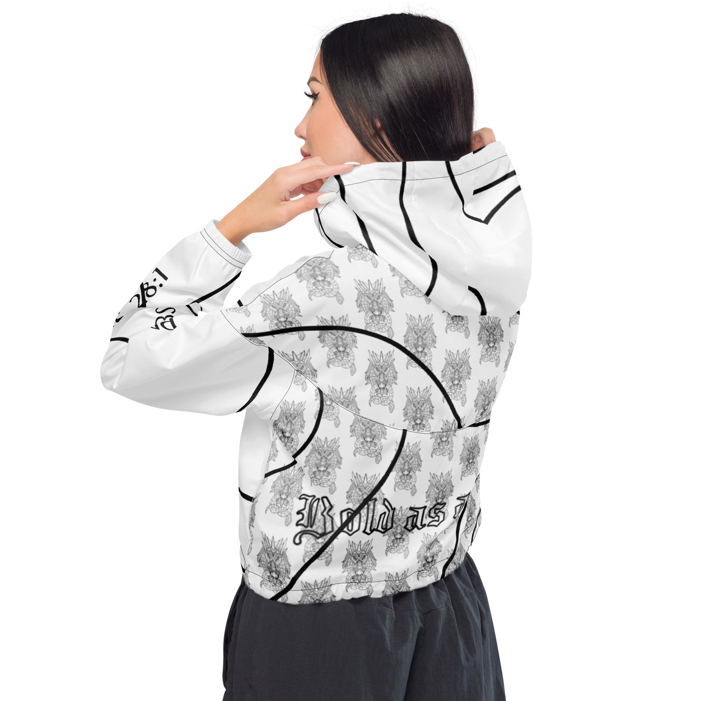 BOLD AS A LION- Women’s cropped windbreaker