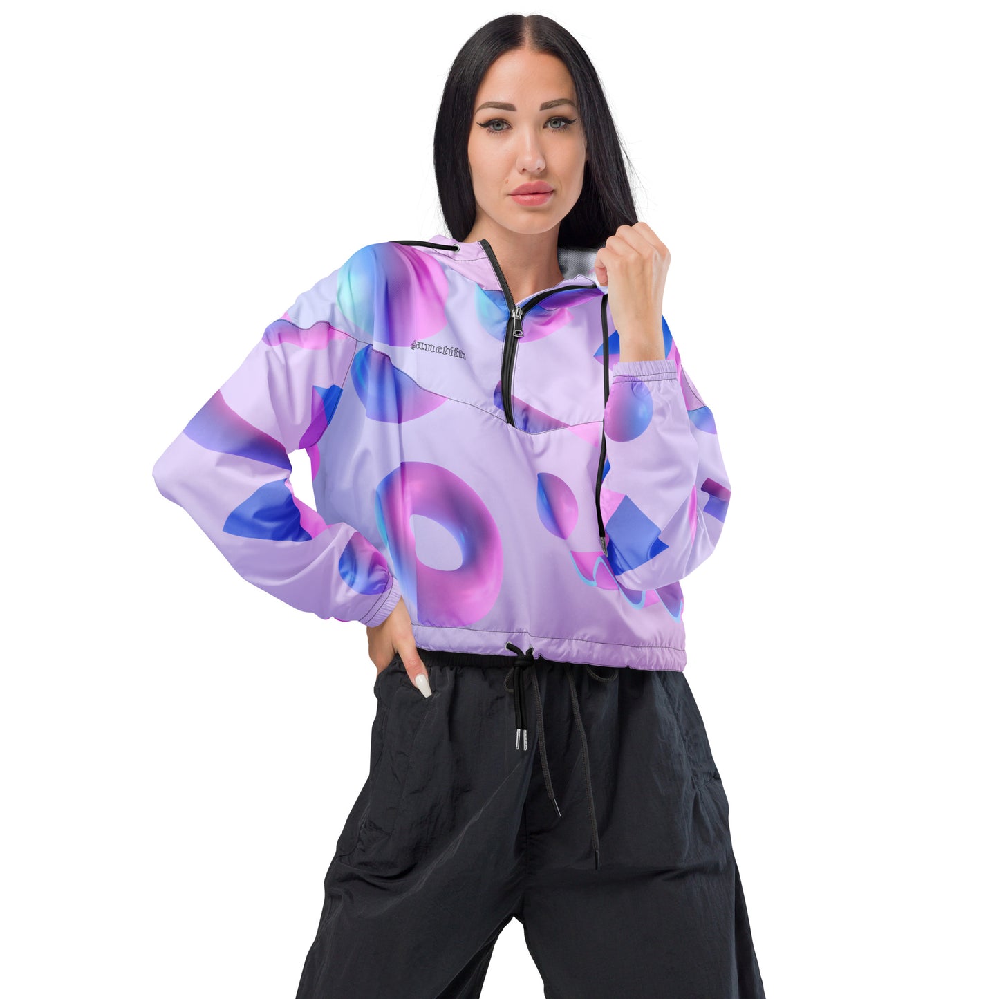 #Blessed- Women’s cropped windbreaker