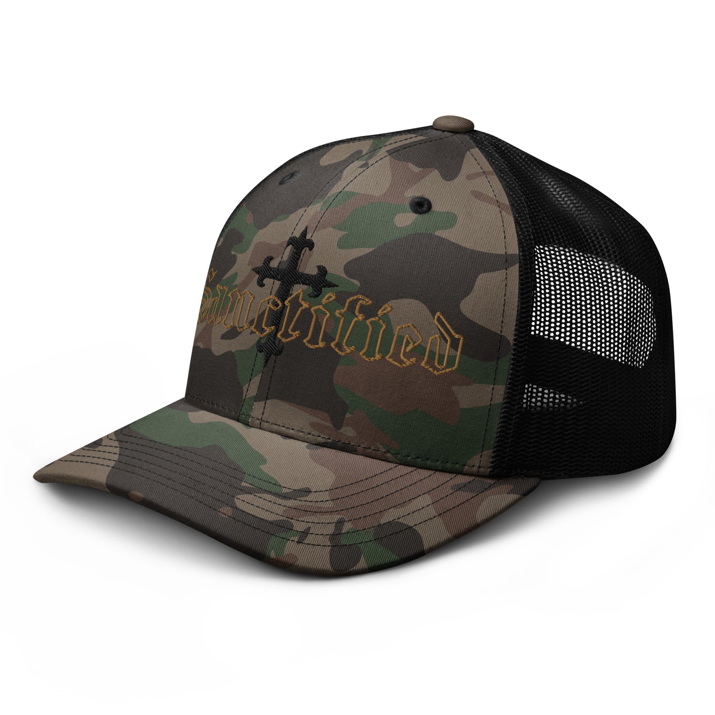 Sanctified- Camouflage trucker hat