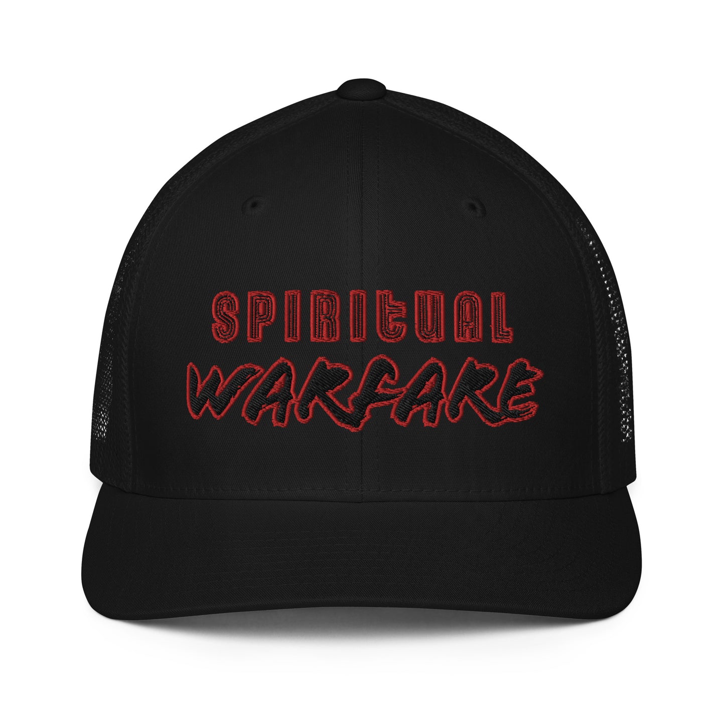 Spiritual Warfare- Closed-back trucker cap