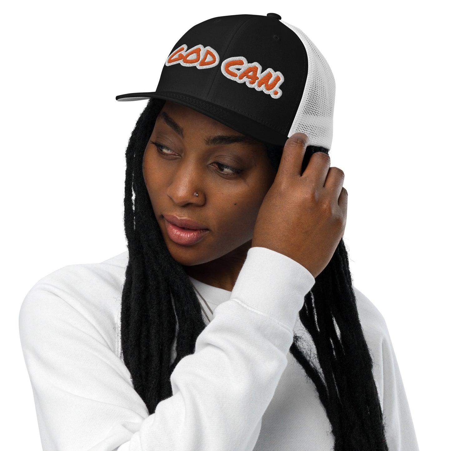 God Can- Closed-back trucker cap