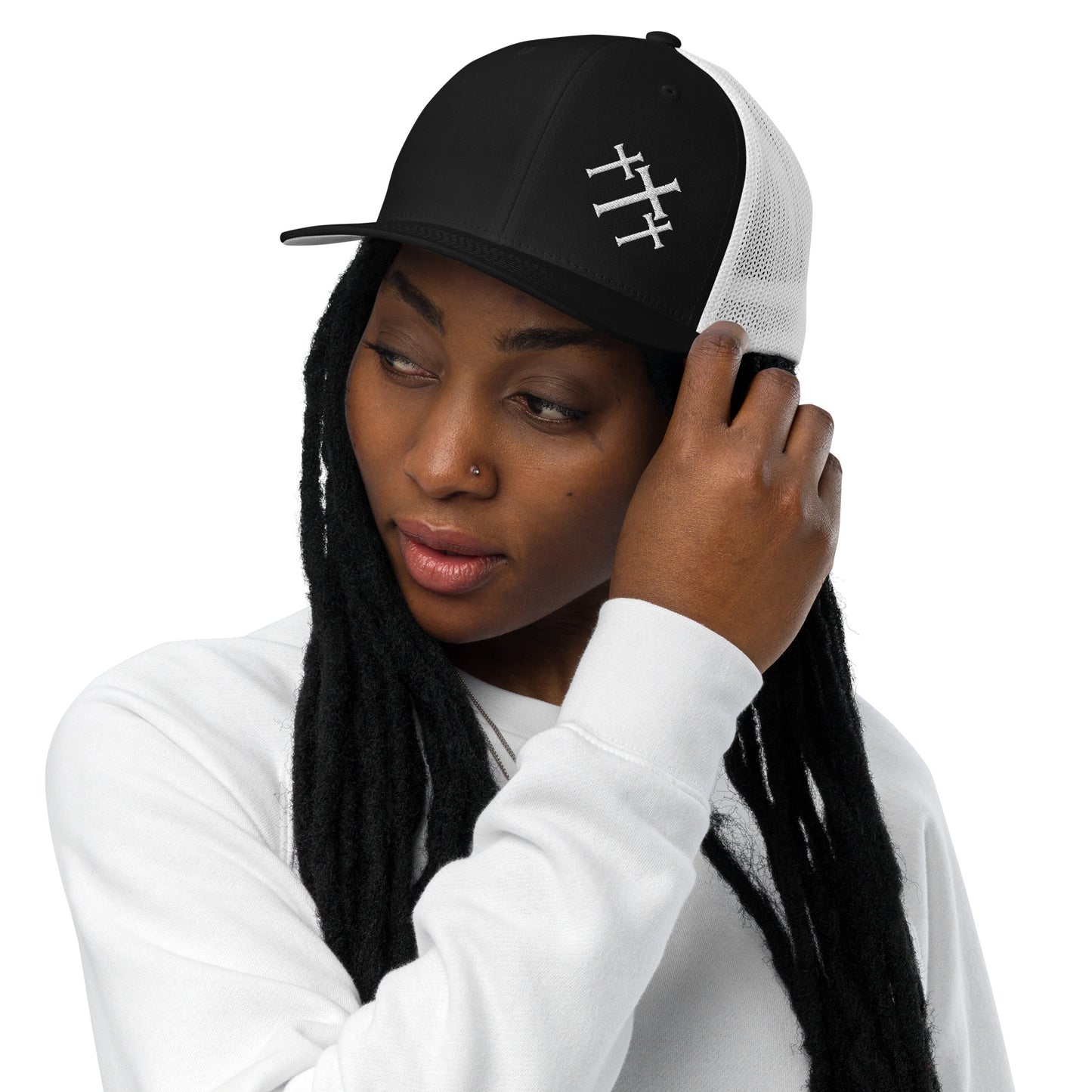 Trinity Crosses- Closed-back trucker cap