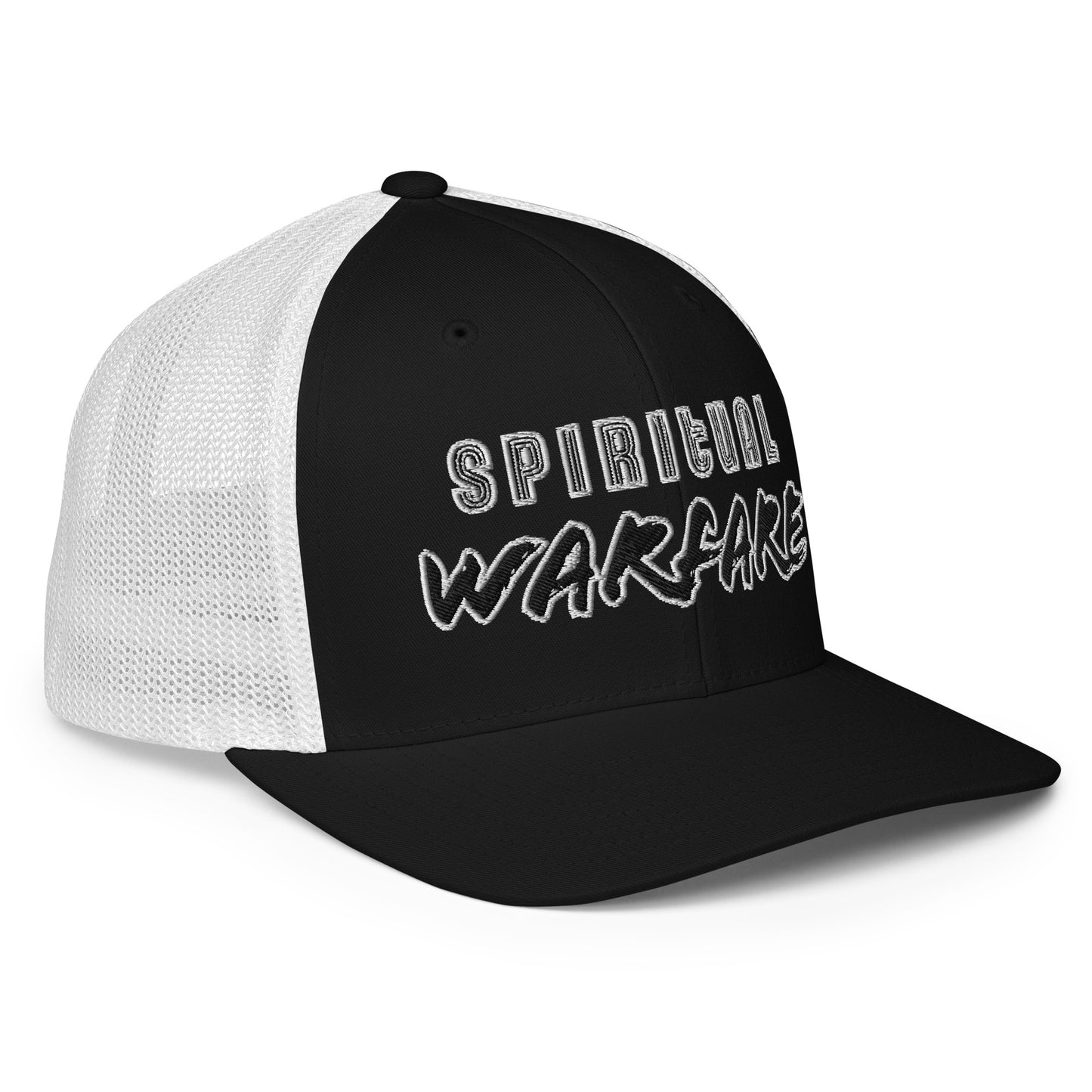 Spiritual Warfare- Closed-back trucker cap