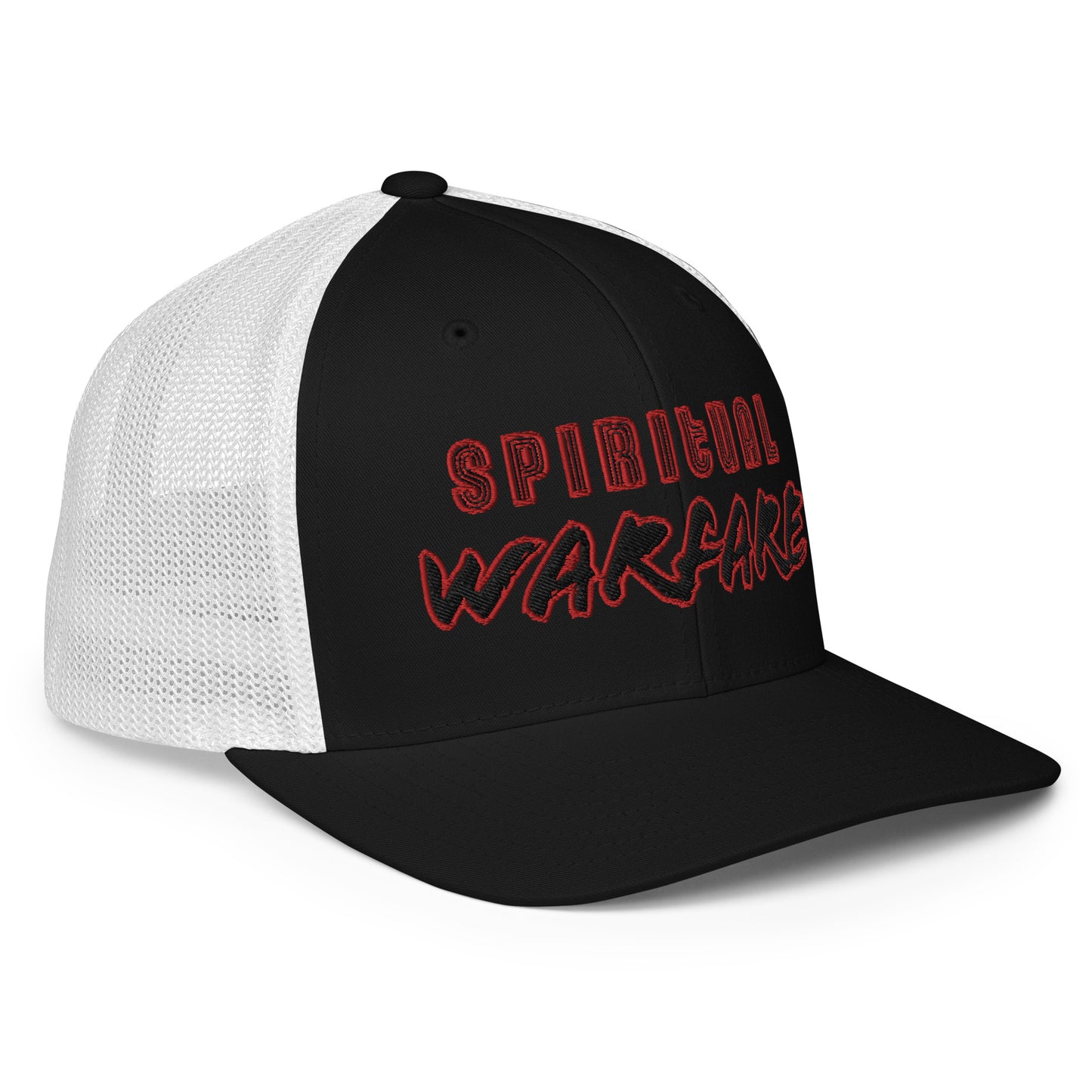 Spiritual Warfare- Closed-back trucker cap