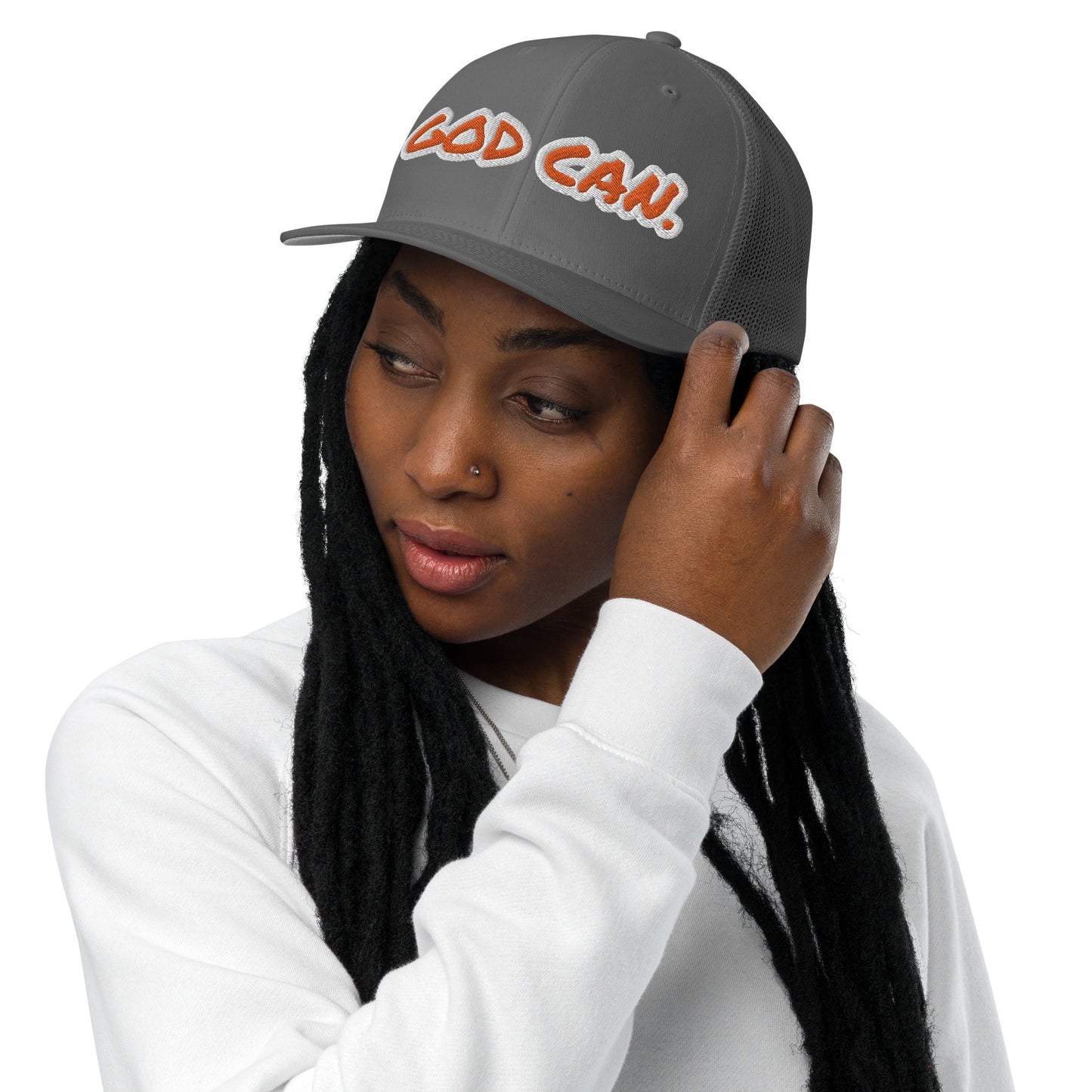 God Can- Closed-back trucker cap