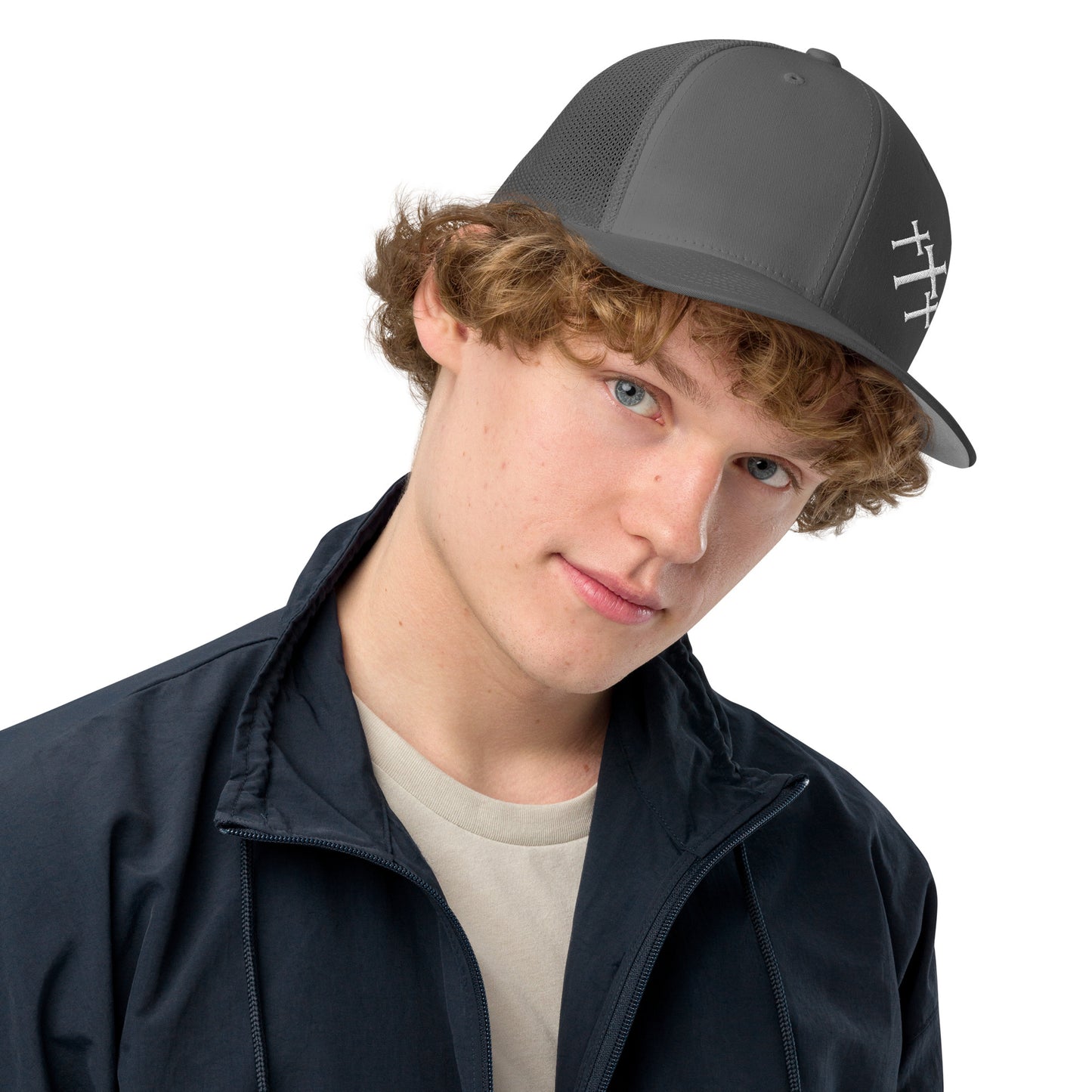 Trinity Crosses- Closed-back trucker cap