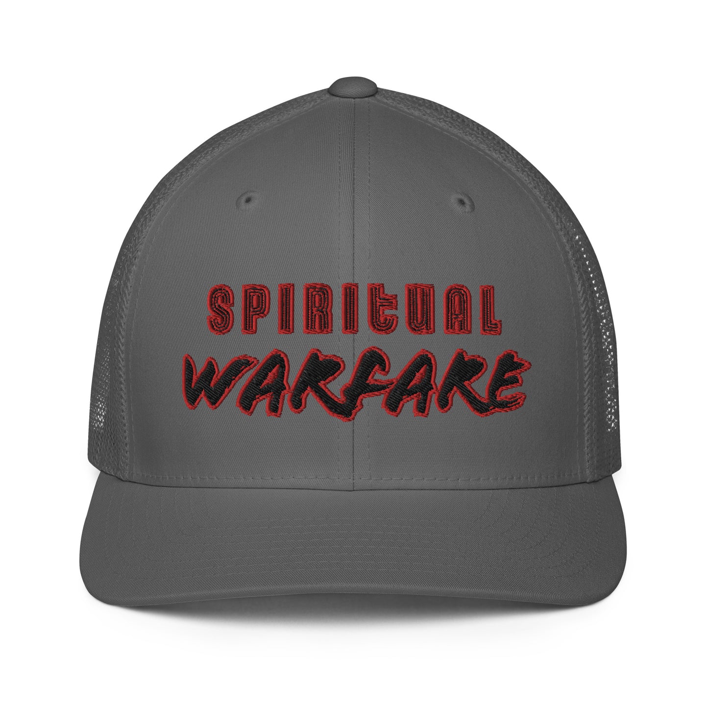 Spiritual Warfare- Closed-back trucker cap