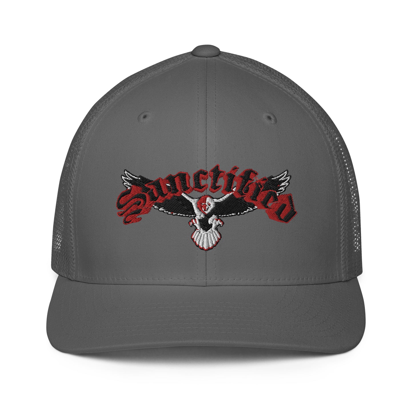 Sanctified Eagle- Closed-back trucker cap
