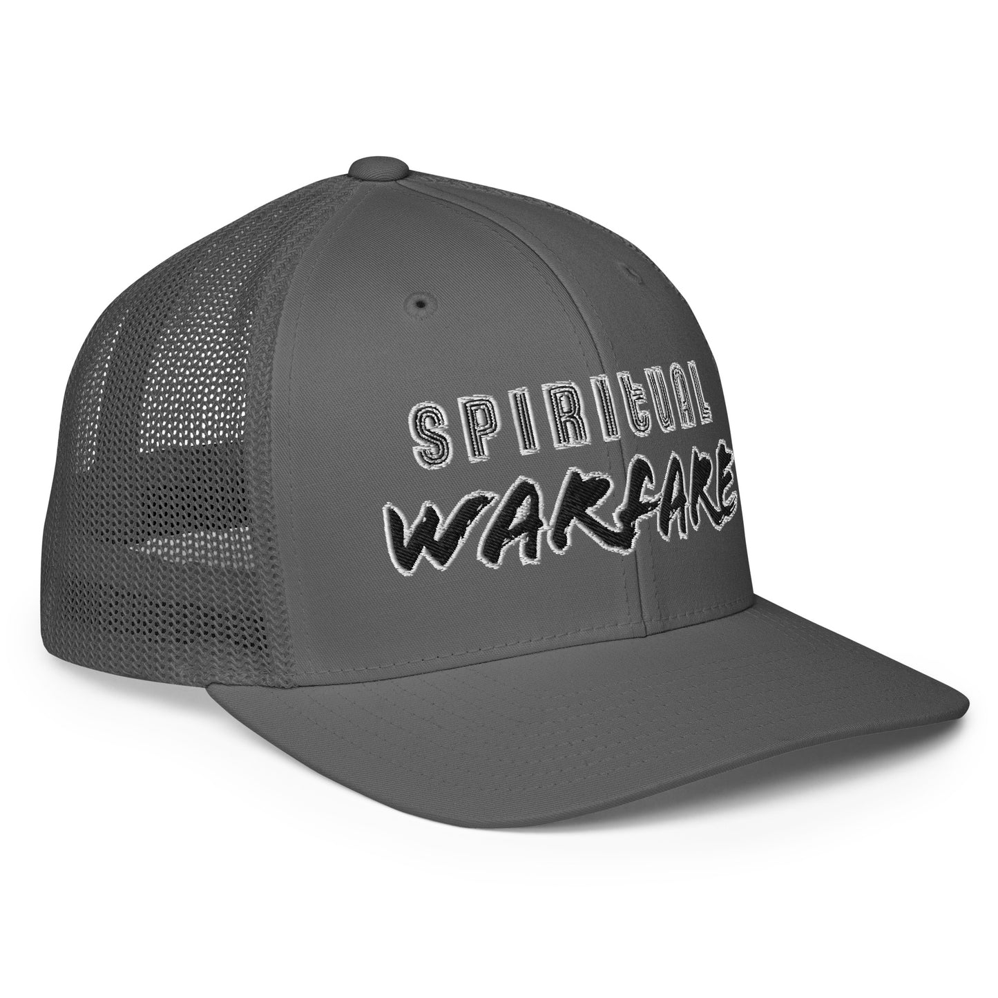 Spiritual Warfare- Closed-back trucker cap