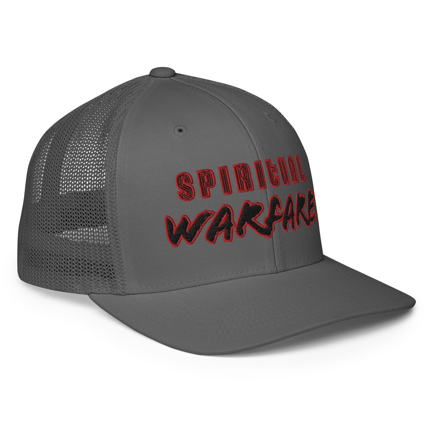 Spiritual Warfare- Closed-back trucker cap