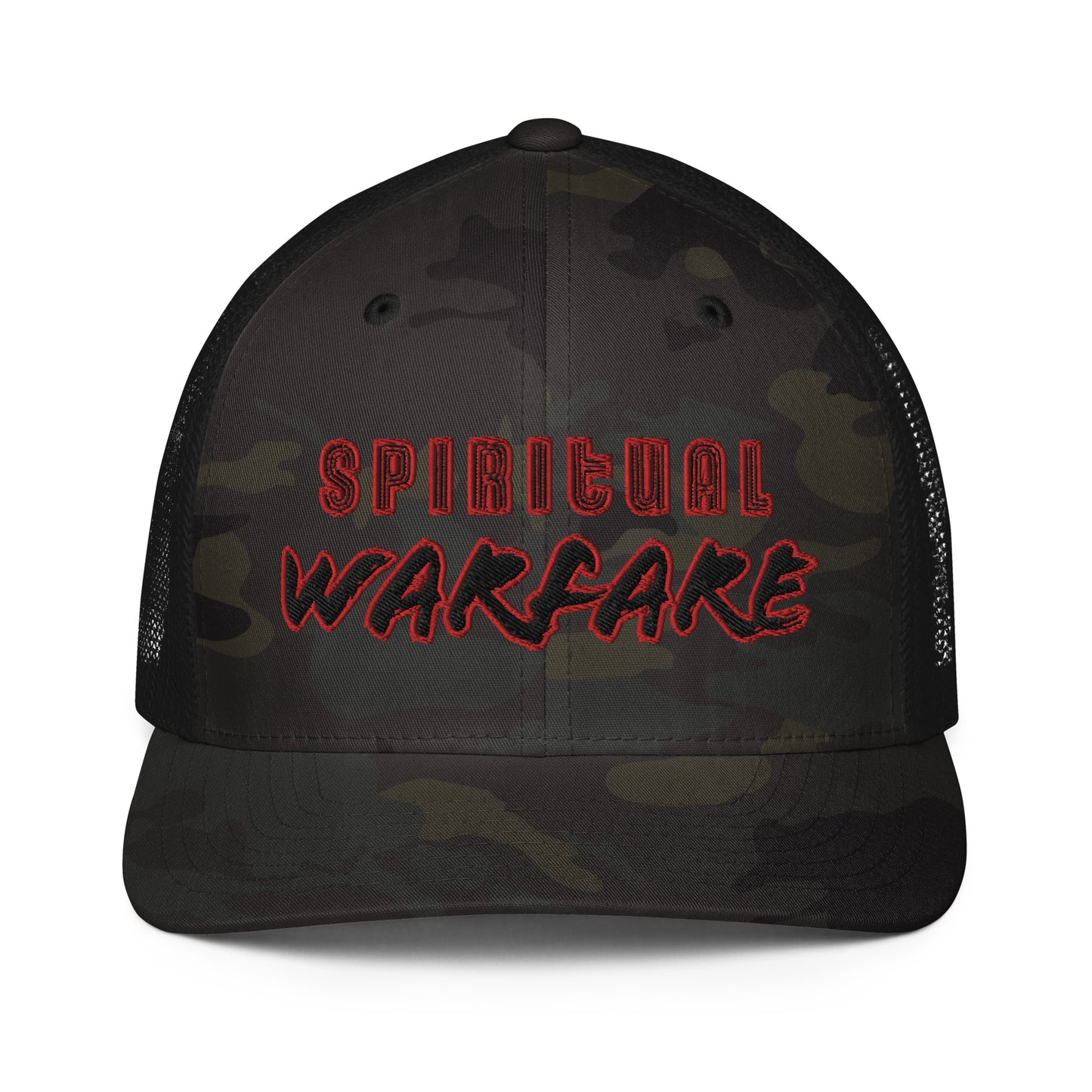 Spiritual Warfare- Closed-back trucker cap