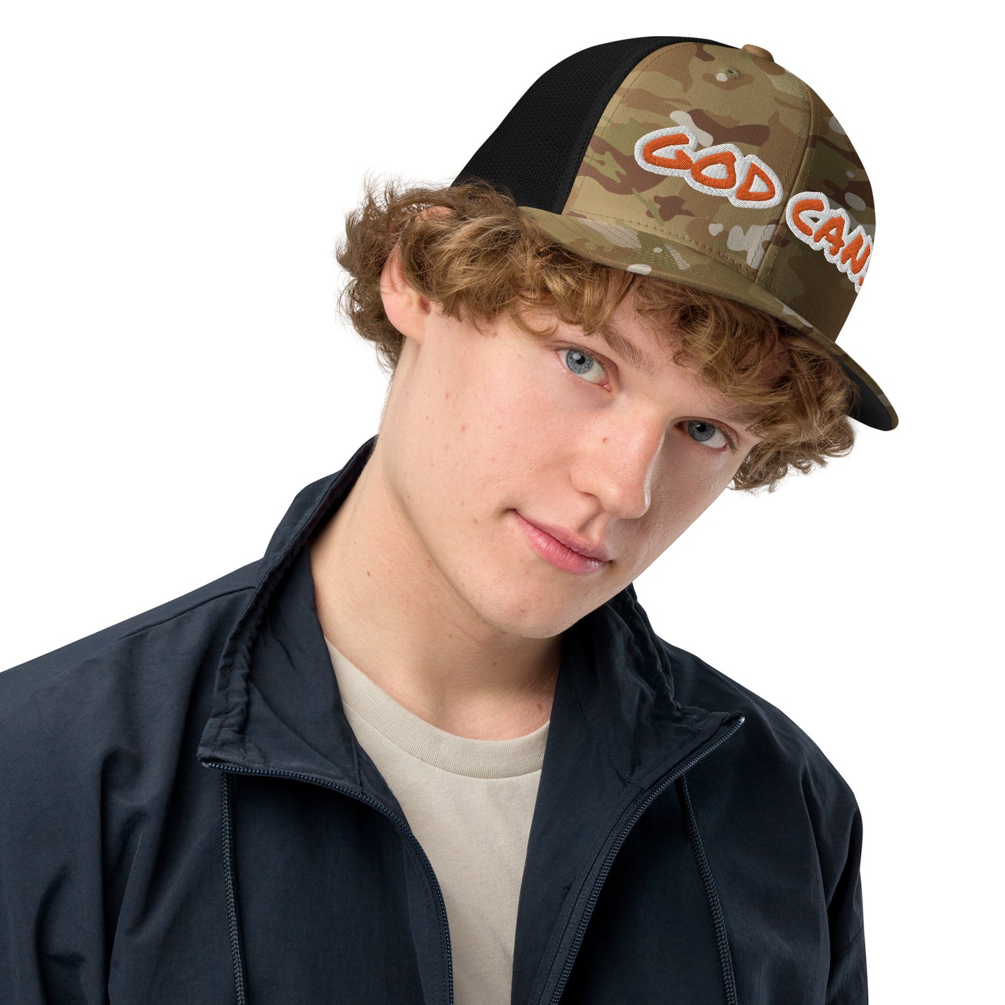 God Can- Closed-back trucker cap