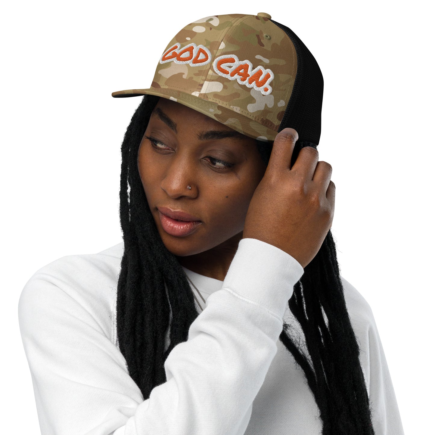 God Can- Closed-back trucker cap