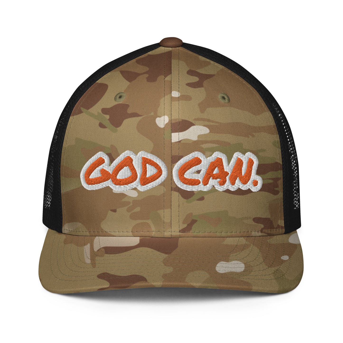 God Can- Closed-back trucker cap