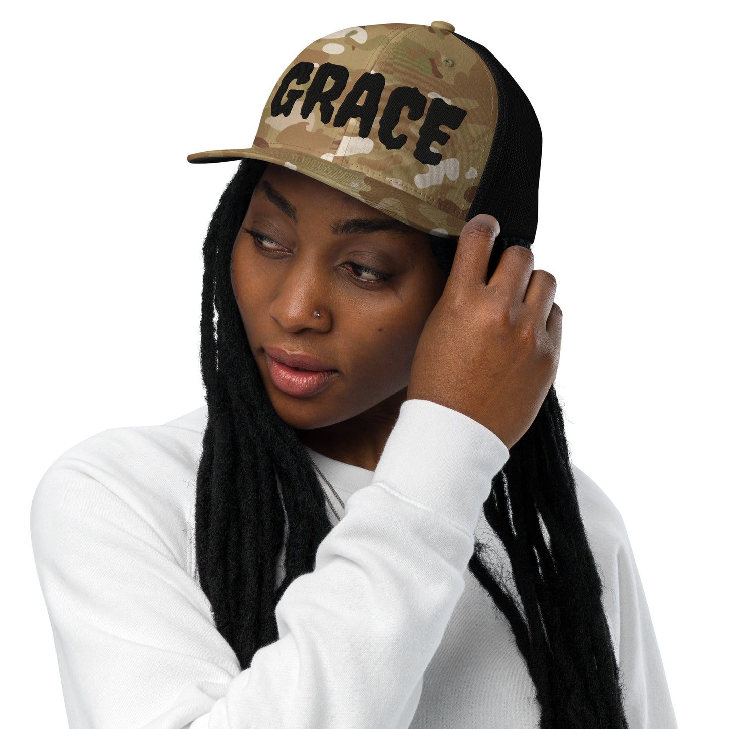 Grace- Closed-back trucker cap