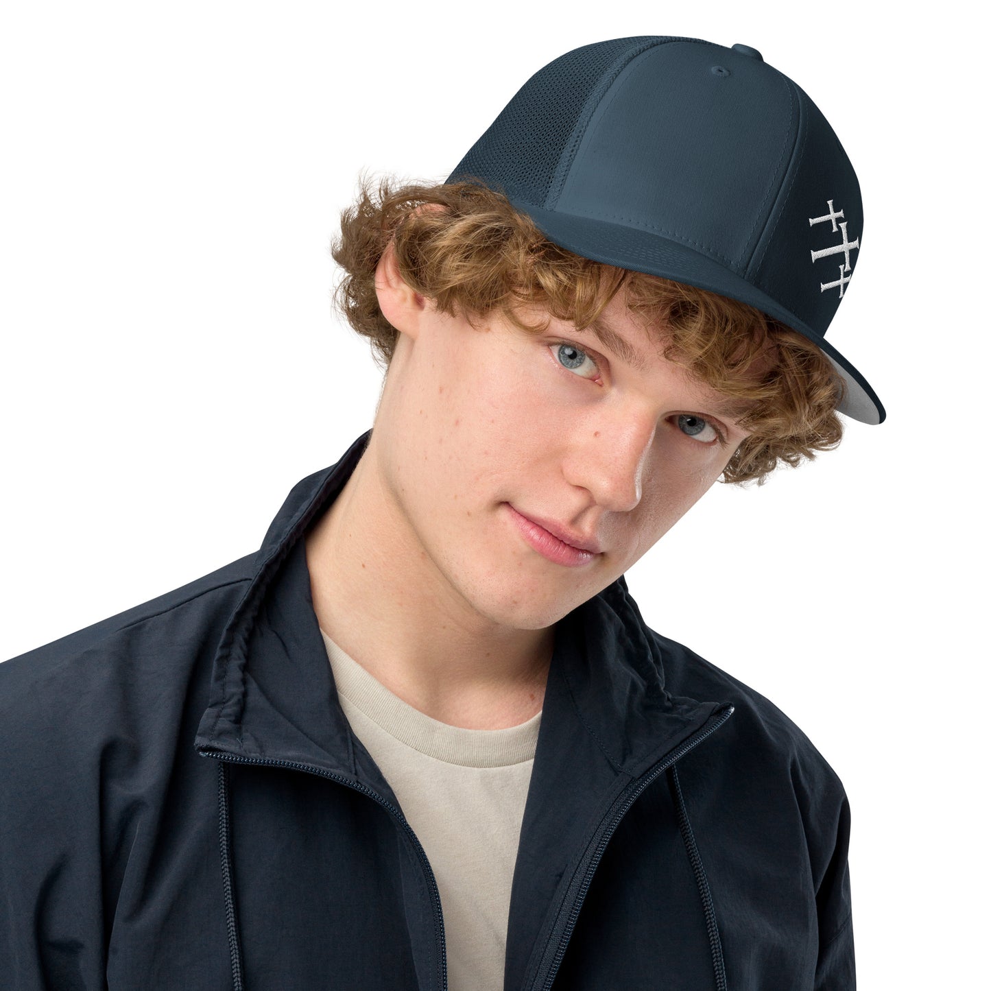 Trinity Crosses- Closed-back trucker cap