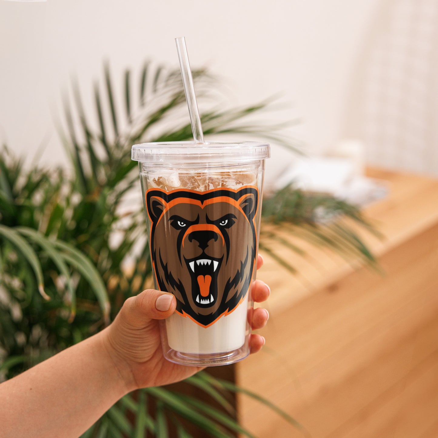 Northrop H.S. Clear plastic tumbler