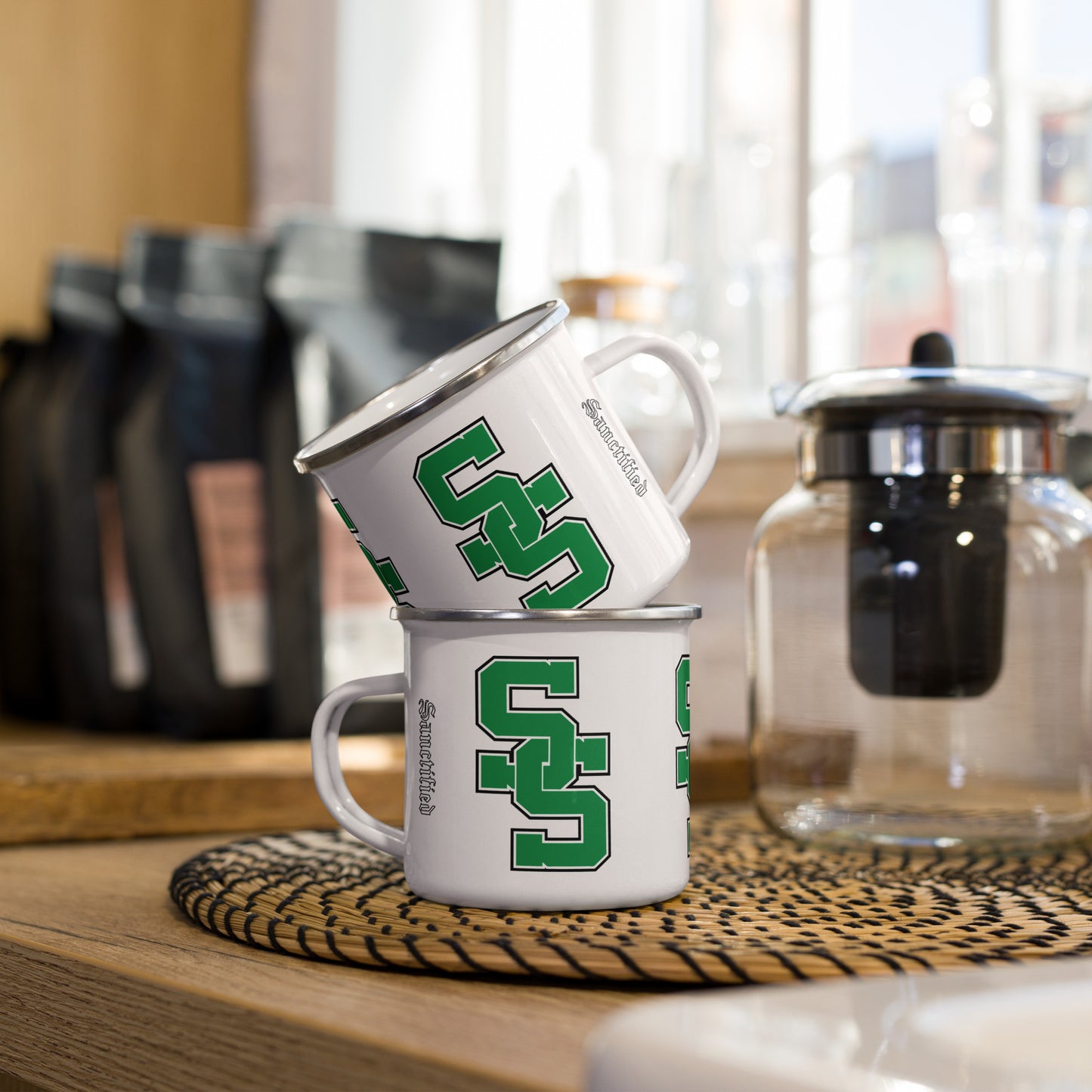 South Side H.S. Enamel Mug