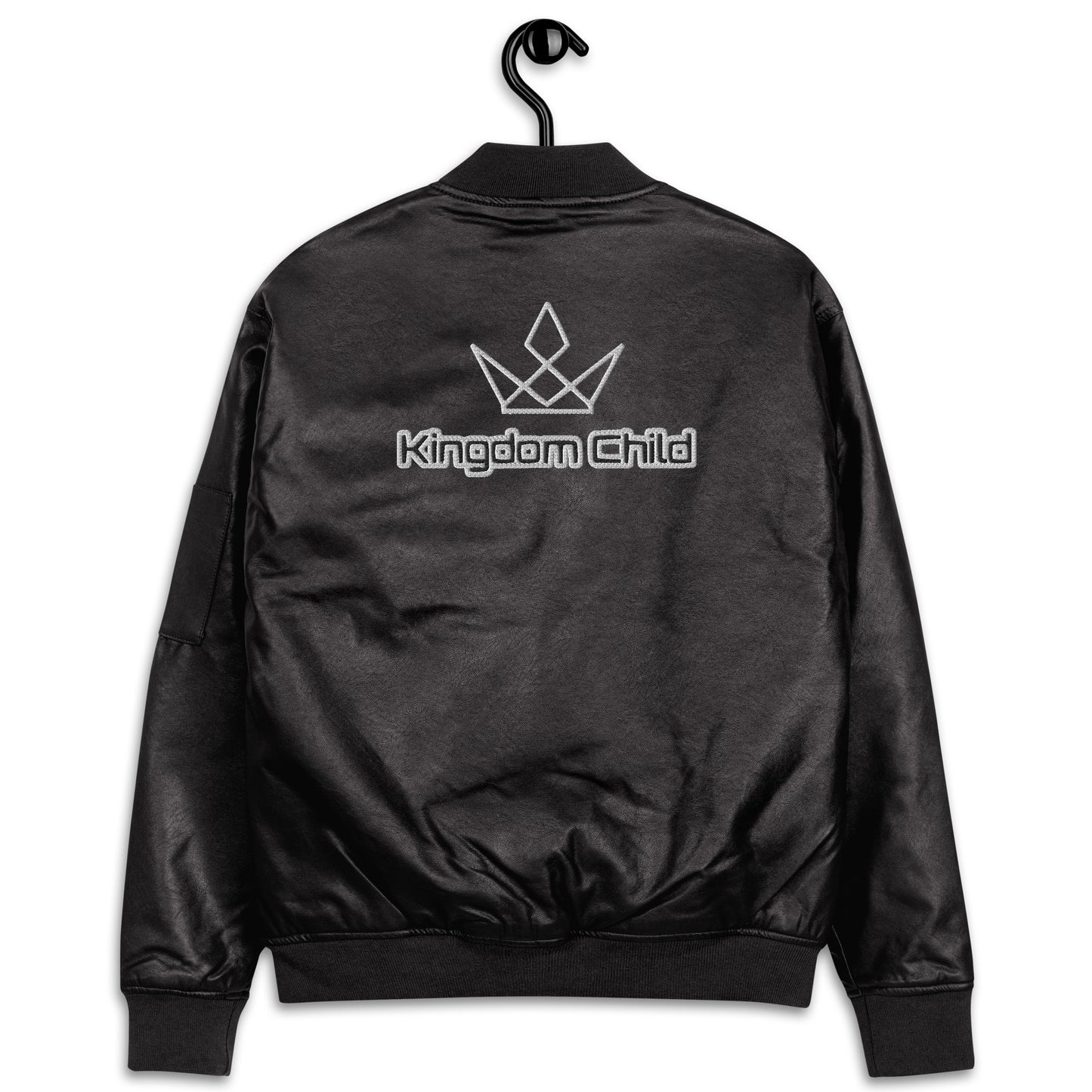 Kingdom Child- Leather Bomber Jacket